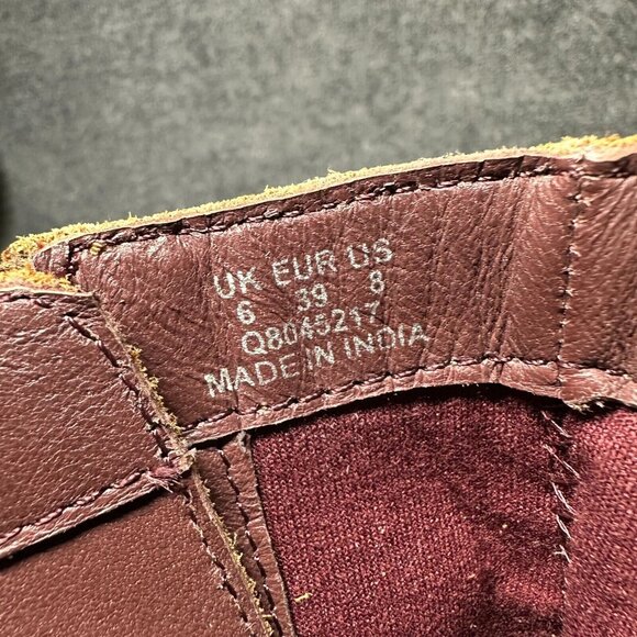 Radley London Ankle Boots Womens Size 8 Camel Brown Leather Side Zip Booties - Picture 9 of 10